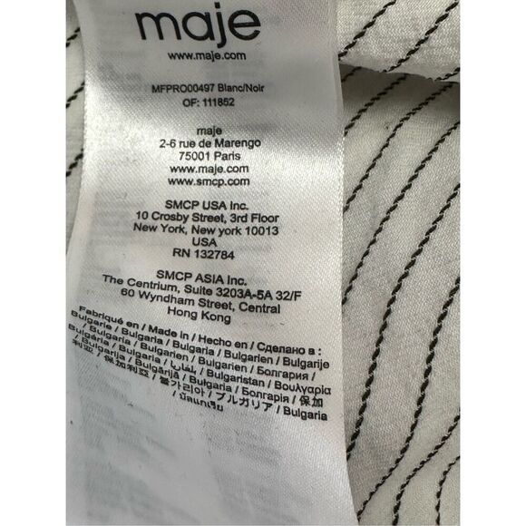 Maje Stripes Mini Dress Sz:3 - Picture 7 of 7